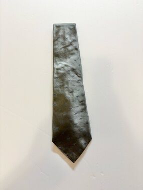 Vintage Studio by Fumagalli’s Elegant Gray Silk Tie